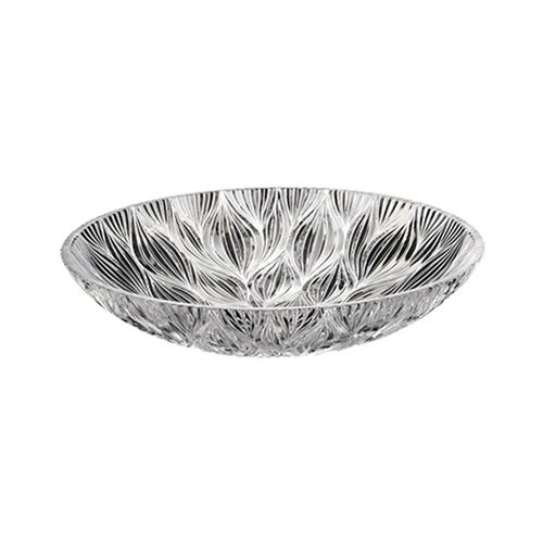 Centro de Mesa em Cristal Ecológico Bohemia Onion Design Folhas 32x6cm
