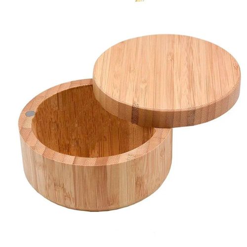 Porta-sal em bambu design simples e moderno Kenya 6,7x12cm
