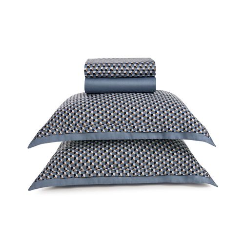 Jogo de cama em algodão Trussardi Locatelli cetim 200 fios casal 220x260cm Jogo de cama em algodão Trussardi Locatelli cetim 200 fios casal 220x260cm