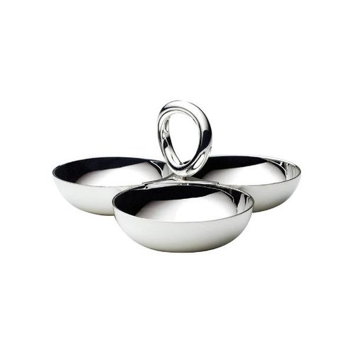 Petisqueira 3 partes Christofle Vertigo 11cm