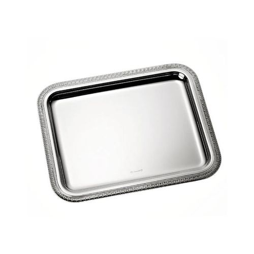Bandeja retangular em prata Christofle Beauharnais 26x20cm Bandeja retangular em prata Christofle Beauharnais 26x20cm