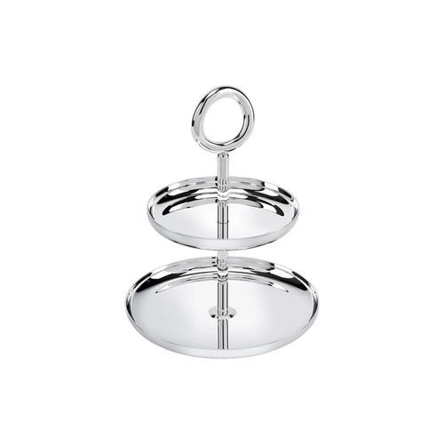 Porta pestisco 2 níveis em prata Christofle Vertigo 11cm Porta pestisco 2 níveis em prata Christofle Vertigo 11cm