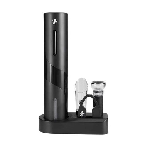 Kit abridor de vinhos 4 peças em aço inox Maxwell & Williams preto a pilha