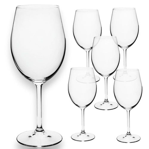 Jogo de 6 taças para água e vinho Bohemia Gastro 580ml: Elegância clássica