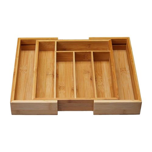 Porta-Talheres Extensível Maxwell & Williams em Bambu: Organização e Sustentabilidade para Suas Gavetas