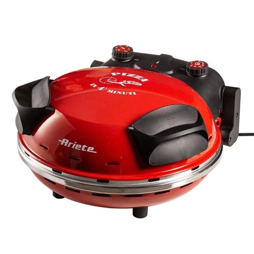 Forno para pizza elétrico Ariete 909 vermelho com pedra refratária 1200w 220 volts