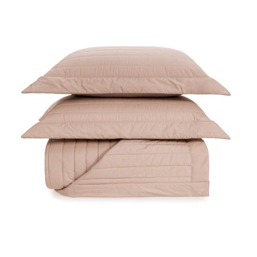 Colcha Trussardi Monteleone 200 fios em algodão 2,40mx2,60m Queen Soft Rose