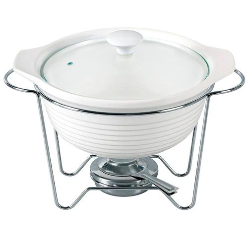 Rechaud redondo em cerâmica Fracalanza Eleonora 2,3 litros: Versatilidade do forno à mesa Rechaud redondo em cerâmica Fracalanza Eleonora 2,3 litros: Versatilidade do forno à mesa