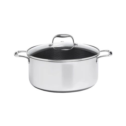 Caçarola em Aço Inox 28cm com Tampa Oxford CookingPro Hive