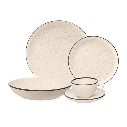 Jogo de Jantar e Chá Oxford Flat Duna 30 Peças