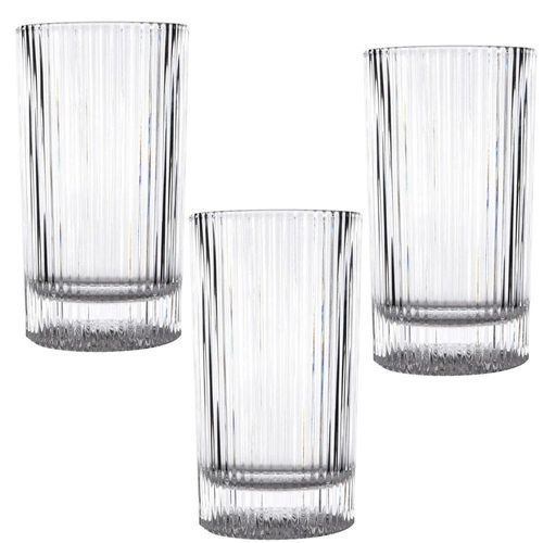 Jogo de copos altos em vidro Kenya Baccarat 6 copos 360ml Jogo de copos altos em vidro Kenya Baccarat 6 copos 360ml