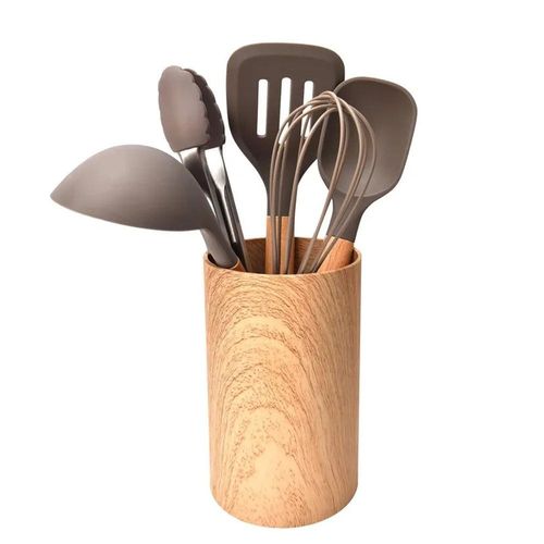 Jogo de utensílios em silicone Kenya 6 peças cinza Jogo de utensílios em silicone Kenya 6 peças cinza