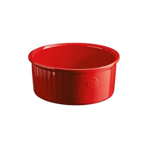 Travessa para souffle em cerâmica Emile Henry 23cm vermelha