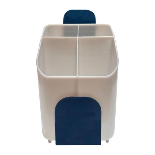 Escorredor de talheres em plástico Fackelmann Elemental azul e branco Escorredor de talheres em plástico Fackelmann Elemental azul e branco