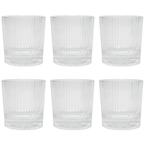 Jogo de copos baixos em vidro Kenya Baccarat 6 copos 300ml Jogo de copos baixos em vidro Kenya Baccarat 6 copos 300ml