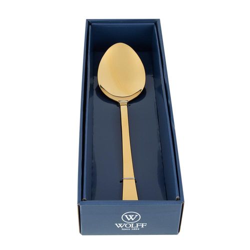 Colher para servir Wolff Berna 26cm: Elegância em inox dourado para a sua mesa Colher para servir Wolff Berna 26cm: Elegância em inox dourado para a sua mesa