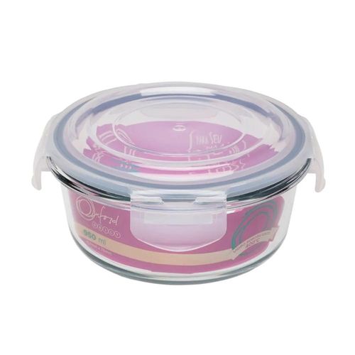 Pote Hermético de Vidro Redondo Oxford Daily 950ml Pote Hermético de Vidro Redondo Oxford Daily 950ml