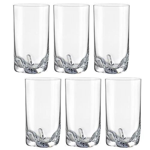 Jogo de copos para água Gremax 20.589.230 Bohemia Trio com 6 copos em cristal 230ml