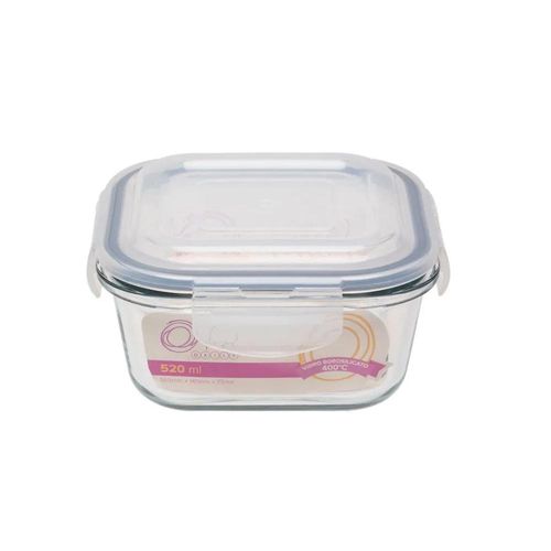 Pote Hermético de Vidro Quadrado Oxford Daily 520ml Pote Hermético de Vidro Quadrado Oxford Daily 520ml
