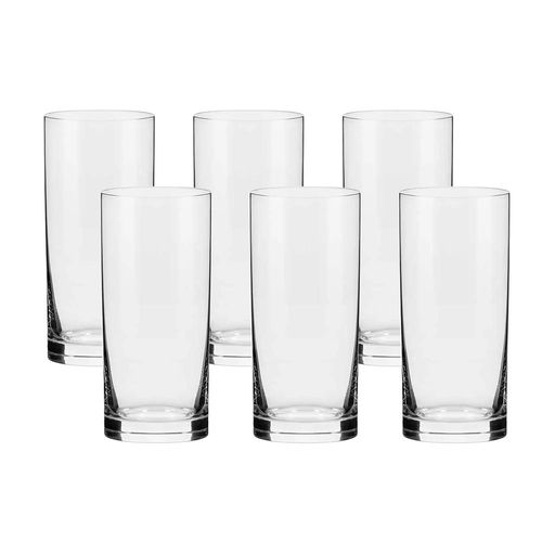 Jogo de 6 Copos de Cristal Água Oxford Flat Classic 300ml Jogo de 6 Copos de Cristal Água Oxford Flat Classic 300ml