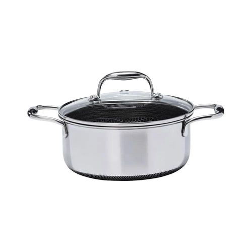 Caçarola em Aço Inox 20cm com Tampa Oxford CookingPro Hive