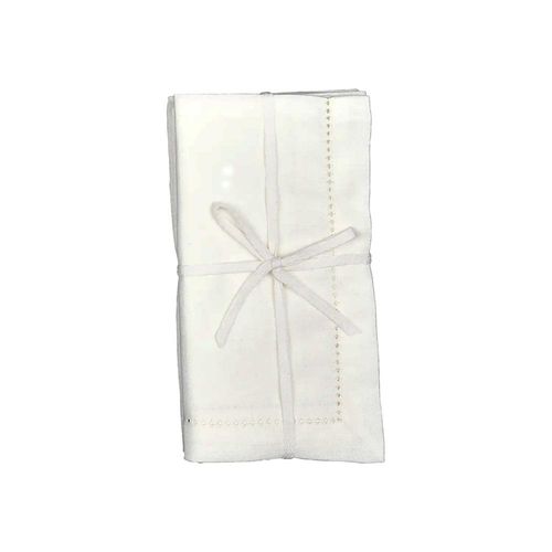 Jogo de guardanapo em tecido L'Hermitage Cotton 45x45cm 2 peças branco