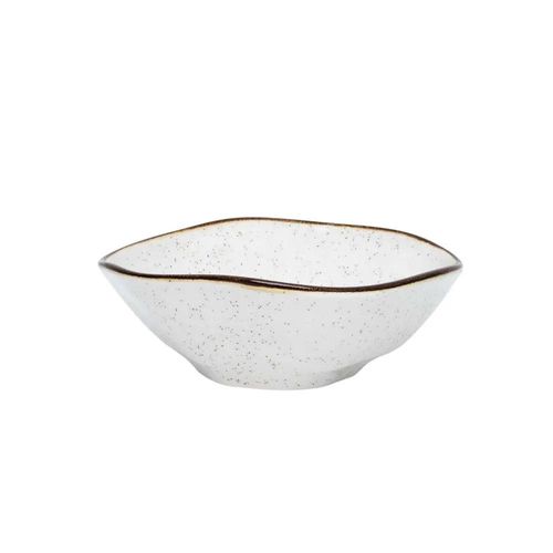 Tigela de Porcelana Oxford Ryo Maresia Branco e Marrom 500ml Tigela de Porcelana Oxford Ryo Maresia Branco e Marrom 500ml