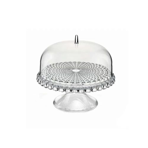 Prato para bolo com pé em plástico SMMA Guzzini Tiffany 30x27cm