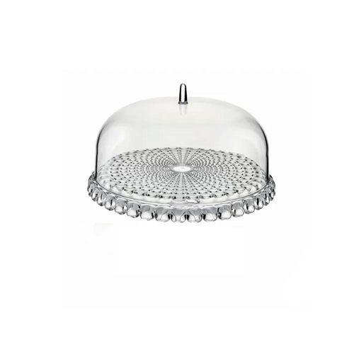 Prato para bolo com cúpula em plástico SMMA Guzzini Tiffany 30cm Prato para bolo com cúpula em plástico SMMA Guzzini Tiffany 30cm