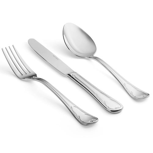 Faqueiro em prata com estojo Saint James Royale 101 peças: Uma herança de requinte e tradição Faqueiro em prata com estojo Saint James Royale 101 peças: Uma herança de requinte e tradição