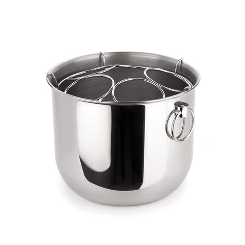 Champanheira em aço inox Forma 12 litros com alça: Elegância e grande capacidade para eventos e festas Champanheira em aço inox Forma 12 litros com alça: Elegância e grande capacidade para eventos e festas