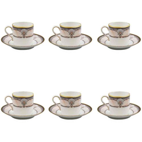 Jogo de xícaras para café Noritake Pacific Majesty 6 peças Jogo de xícaras para café Noritake Pacific Majesty 6 peças