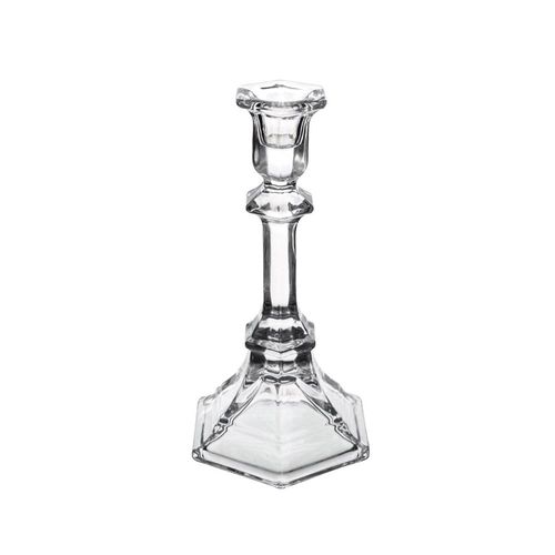 Castiçal em cristal ecológico L'Hermitage La Voir 10,5x9,5x19,5cm Castiçal em cristal ecológico L'Hermitage La Voir 10,5x9,5x19,5cm