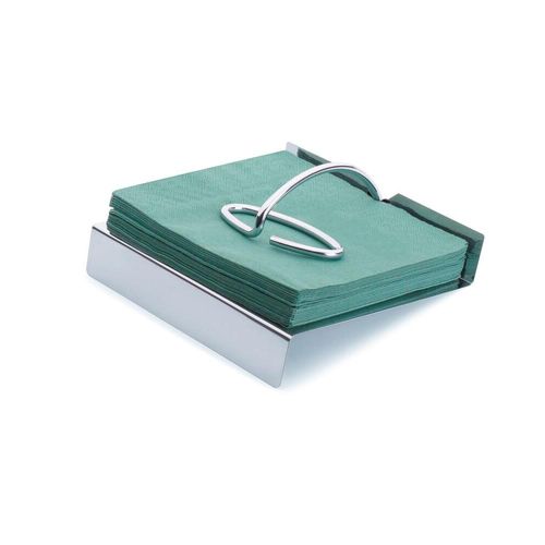 Porta-guardanapos em aço inox Forma Gloss