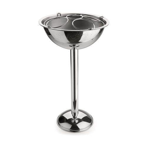 Champanheira em inox com pedestal Forma 12,2 litros 2094 Champanheira em inox com pedestal Forma 12,2 litros 2094