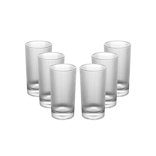 Jogo de copos em cristal Wolff Lines 380ml 6 peças incolor