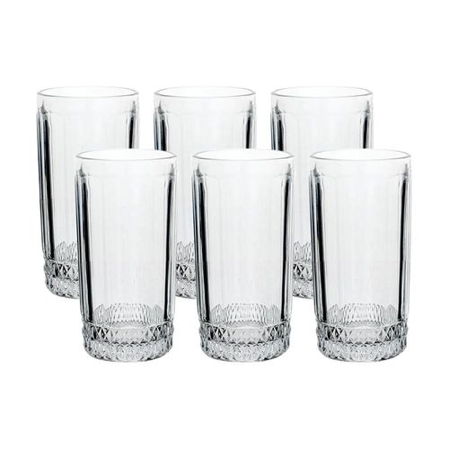 Jogo de copos altos em cristal ecológico L'Hermitage Splendor 360ml 6 peças Jogo de copos altos em cristal ecológico L'Hermitage Splendor 360ml 6 peças
