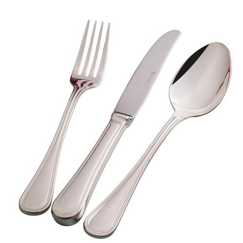 Faqueiro em prata com estojo Saint James Windsor 101 peças: Elegância e design atemporal para sua mesa Faqueiro em prata com estojo Saint James Windsor 101 peças: Elegância e design atemporal para sua mesa