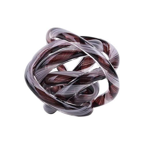 Vaso torcido em vidro L'Hermitage Murano 12x12cm preto Vaso torcido em vidro L'Hermitage Murano 12x12cm preto