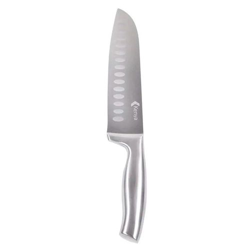 Faca Santoku Aço Inox 24cm Kenya Prata Faca Santoku Aço Inox 24cm Kenya Prata