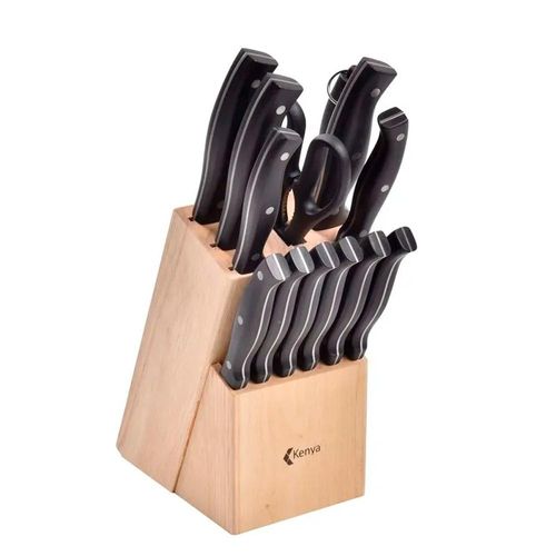 Bloco de Facas 14 Peças Aço Inox Kenya Bloco de Facas 14 Peças Aço Inox Kenya
