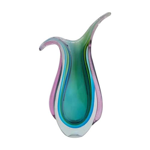 Vaso murano em vidro L'Hermitage Gota 12x5,3x25,5cm colorido Vaso murano em vidro L'Hermitage Gota 12x5,3x25,5cm colorido