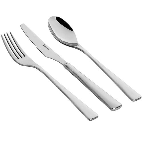 Faqueiro em aço inox Saint James New Silhouette 130 Peças: Design e modernidade para a sua mesa Faqueiro em aço inox Saint James New Silhouette 130 Peças: Design e modernidade para a sua mesa