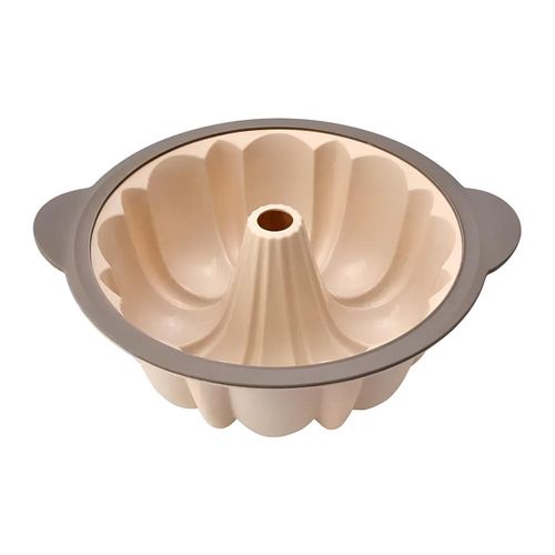 Forma redonda silicone antiaderente Kenya 11X25X30cm bege Forma redonda silicone antiaderente Kenya 11X25X30cm bege