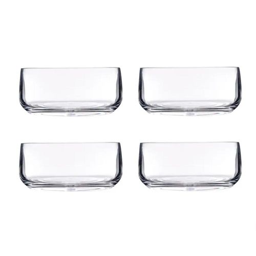 Jogo de saladeiras/bowls em acrílico Kenya 4 peças 13,8cm