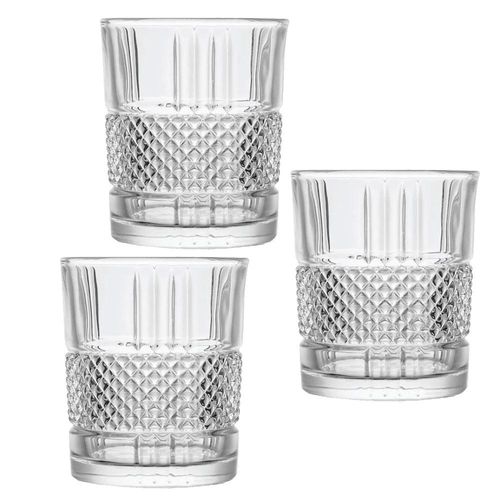 Jogo de copos baixos em vidro Kenya Fire 6 copos 300ml