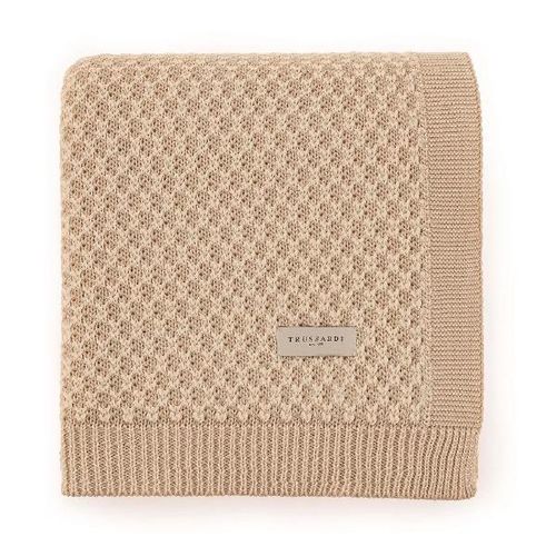 Manta Trussardi Girardi Tricot 1,25mx1,50m Infantil Avena/Crema Manta Trussardi Girardi Tricot 1,25mx1,50m Infantil Avena/Crema
