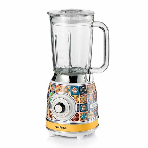 Liquidificador Ariete Positano 1000W 1,5L com copo de vidro 220V, design retrô italiano luxo Liquidificador Ariete Positano 1000W 1,5L com copo de vidro 220V, design retrô italiano luxo