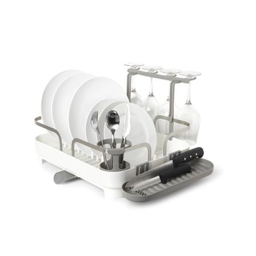 Escorredor de louças em plástico Umbra Holster 42x34x15cm branco Escorredor de louças em plástico Umbra Holster 42x34x15cm branco