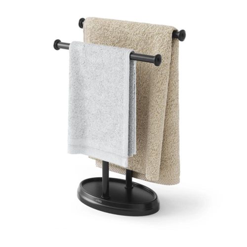 Porta-toalha em metal Umbra Palm preto Porta-toalha em metal Umbra Palm preto